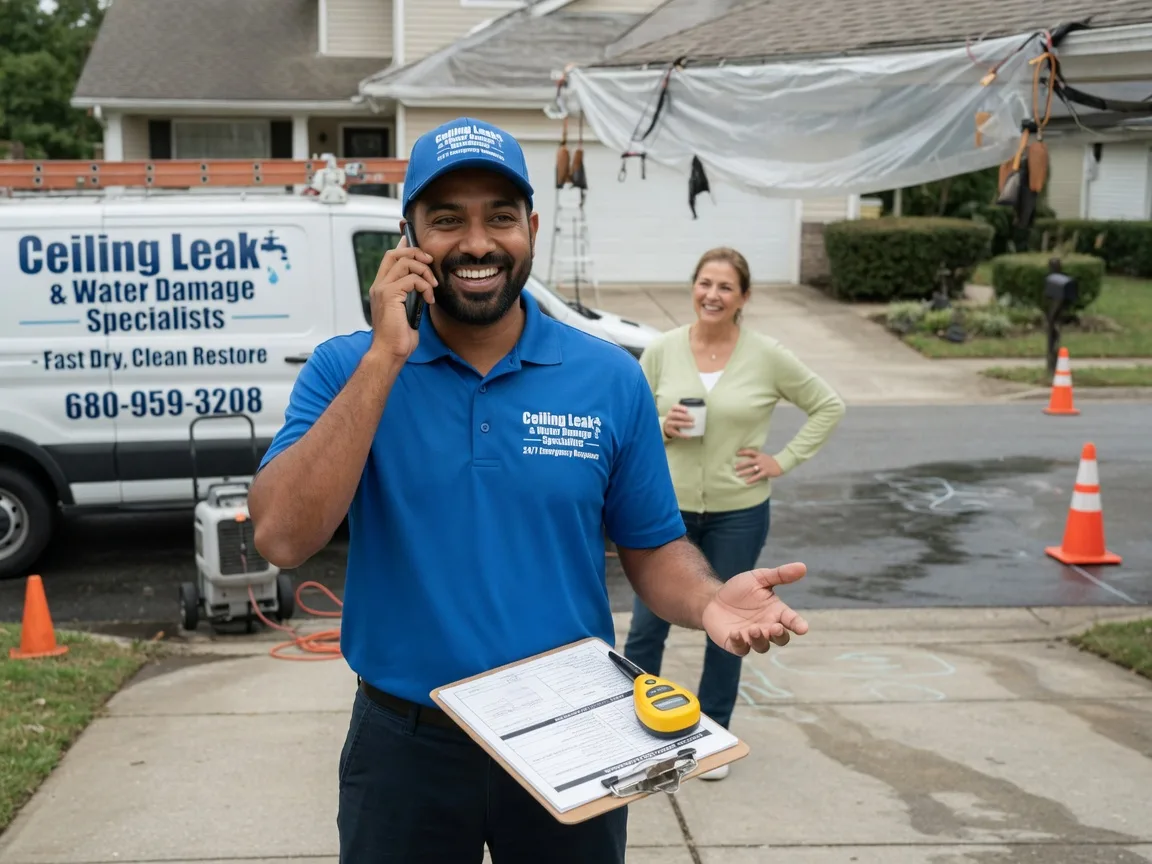Ceiling Leak Cleanup Andreas, PA FAQs